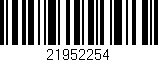 Código de barras (EAN, GTIN, SKU, ISBN): '21952254'