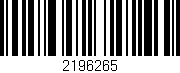 Código de barras (EAN, GTIN, SKU, ISBN): '2196265'