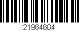 Código de barras (EAN, GTIN, SKU, ISBN): '21964604'
