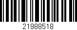 Código de barras (EAN, GTIN, SKU, ISBN): '21988518'