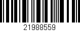 Código de barras (EAN, GTIN, SKU, ISBN): '21988559'