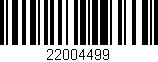 Código de barras (EAN, GTIN, SKU, ISBN): '22004499'