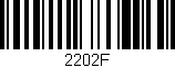 Código de barras (EAN, GTIN, SKU, ISBN): '2202F'