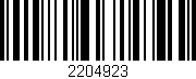 Código de barras (EAN, GTIN, SKU, ISBN): '2204923'
