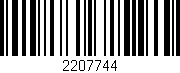 Código de barras (EAN, GTIN, SKU, ISBN): '2207744'