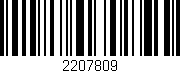 Código de barras (EAN, GTIN, SKU, ISBN): '2207809'