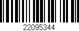 Código de barras (EAN, GTIN, SKU, ISBN): '22095344'