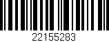 Código de barras (EAN, GTIN, SKU, ISBN): '22155283'