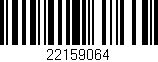 Código de barras (EAN, GTIN, SKU, ISBN): '22159064'