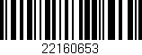 Código de barras (EAN, GTIN, SKU, ISBN): '22160653'