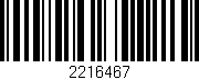 Código de barras (EAN, GTIN, SKU, ISBN): '2216467'