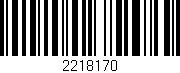 Código de barras (EAN, GTIN, SKU, ISBN): '2218170'