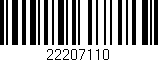 Código de barras (EAN, GTIN, SKU, ISBN): '22207110'