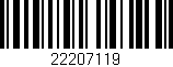 Código de barras (EAN, GTIN, SKU, ISBN): '22207119'