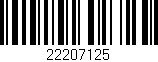 Código de barras (EAN, GTIN, SKU, ISBN): '22207125'