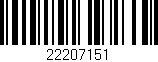 Código de barras (EAN, GTIN, SKU, ISBN): '22207151'
