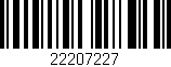 Código de barras (EAN, GTIN, SKU, ISBN): '22207227'