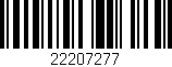 Código de barras (EAN, GTIN, SKU, ISBN): '22207277'