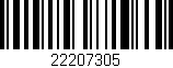 Código de barras (EAN, GTIN, SKU, ISBN): '22207305'