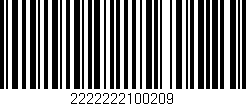 Código de barras (EAN, GTIN, SKU, ISBN): '2222222100209'