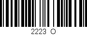 Código de barras (EAN, GTIN, SKU, ISBN): '2223_O'