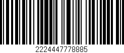 Código de barras (EAN, GTIN, SKU, ISBN): '2224447778885'