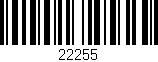 Código de barras (EAN, GTIN, SKU, ISBN): '22255'