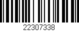 Código de barras (EAN, GTIN, SKU, ISBN): '22307338'