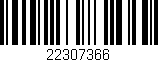 Código de barras (EAN, GTIN, SKU, ISBN): '22307366'