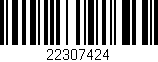 Código de barras (EAN, GTIN, SKU, ISBN): '22307424'