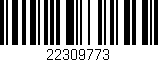 Código de barras (EAN, GTIN, SKU, ISBN): '22309773'