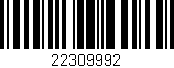 Código de barras (EAN, GTIN, SKU, ISBN): '22309992'