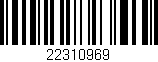 Código de barras (EAN, GTIN, SKU, ISBN): '22310969'