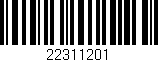 Código de barras (EAN, GTIN, SKU, ISBN): '22311201'