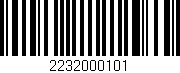 Código de barras (EAN, GTIN, SKU, ISBN): '2232000101'