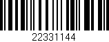 Código de barras (EAN, GTIN, SKU, ISBN): '22331144'