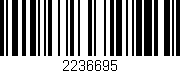 Código de barras (EAN, GTIN, SKU, ISBN): '2236695'