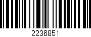 Código de barras (EAN, GTIN, SKU, ISBN): '2236851'