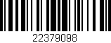 Código de barras (EAN, GTIN, SKU, ISBN): '22379098'