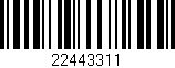 Código de barras (EAN, GTIN, SKU, ISBN): '22443311'