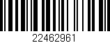 Código de barras (EAN, GTIN, SKU, ISBN): '22462961'