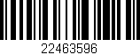 Código de barras (EAN, GTIN, SKU, ISBN): '22463596'