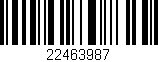 Código de barras (EAN, GTIN, SKU, ISBN): '22463987'