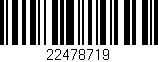 Código de barras (EAN, GTIN, SKU, ISBN): '22478719'
