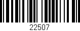 Código de barras (EAN, GTIN, SKU, ISBN): '22507'