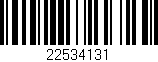 Código de barras (EAN, GTIN, SKU, ISBN): '22534131'
