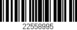 Código de barras (EAN, GTIN, SKU, ISBN): '22558995'