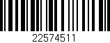 Código de barras (EAN, GTIN, SKU, ISBN): '22574511'