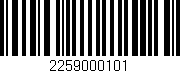 Código de barras (EAN, GTIN, SKU, ISBN): '2259000101'
