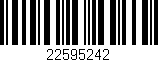 Código de barras (EAN, GTIN, SKU, ISBN): '22595242'